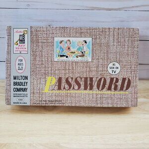 Vintage Password Board Game 1962 Based On The Classic TV Game Milton Bradley